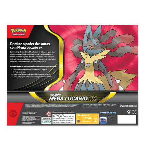 Box Pokémon Mega Lucario EX Mega Evolução