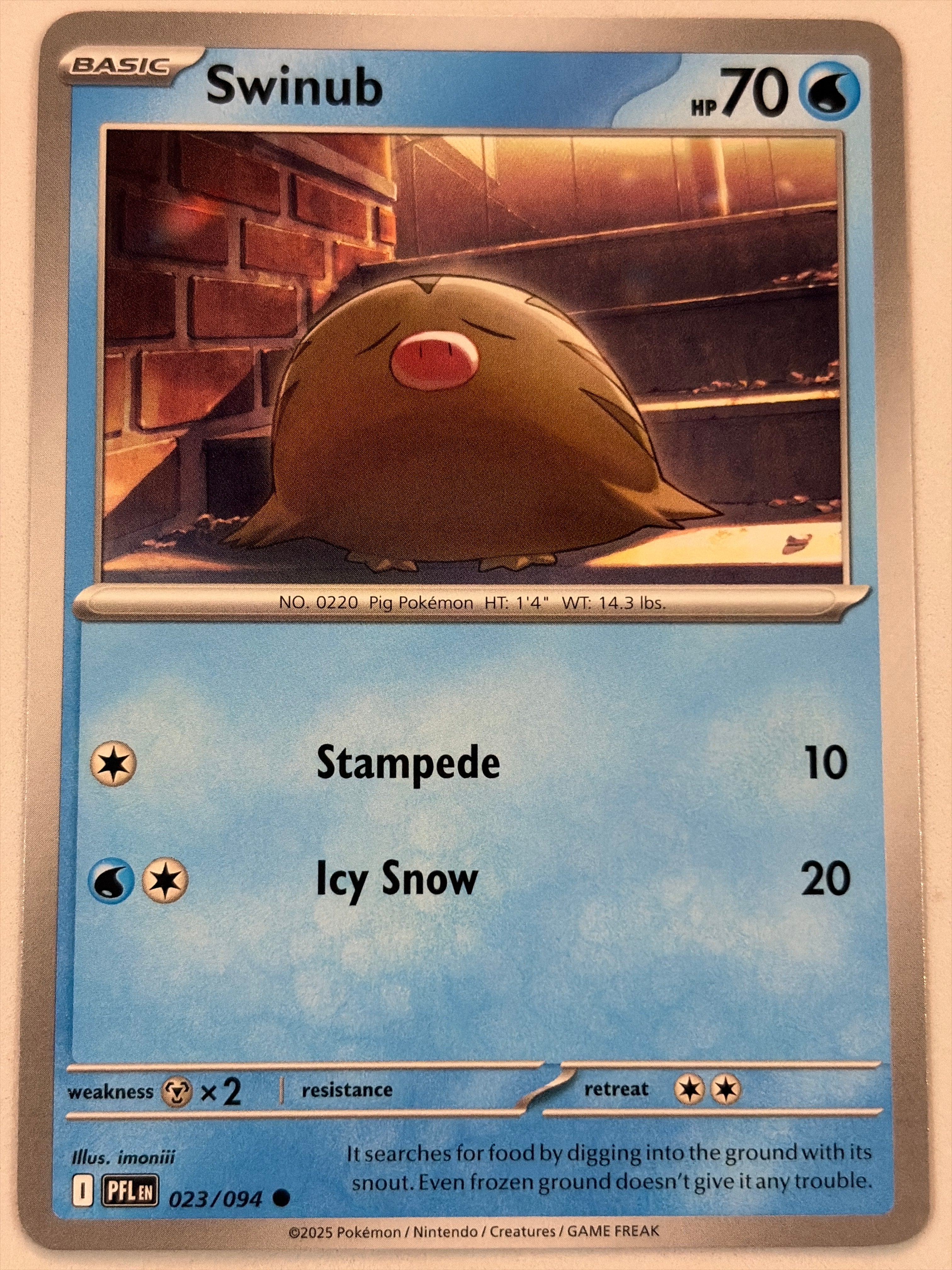 Carta Swinub PFL 023/094 Comum