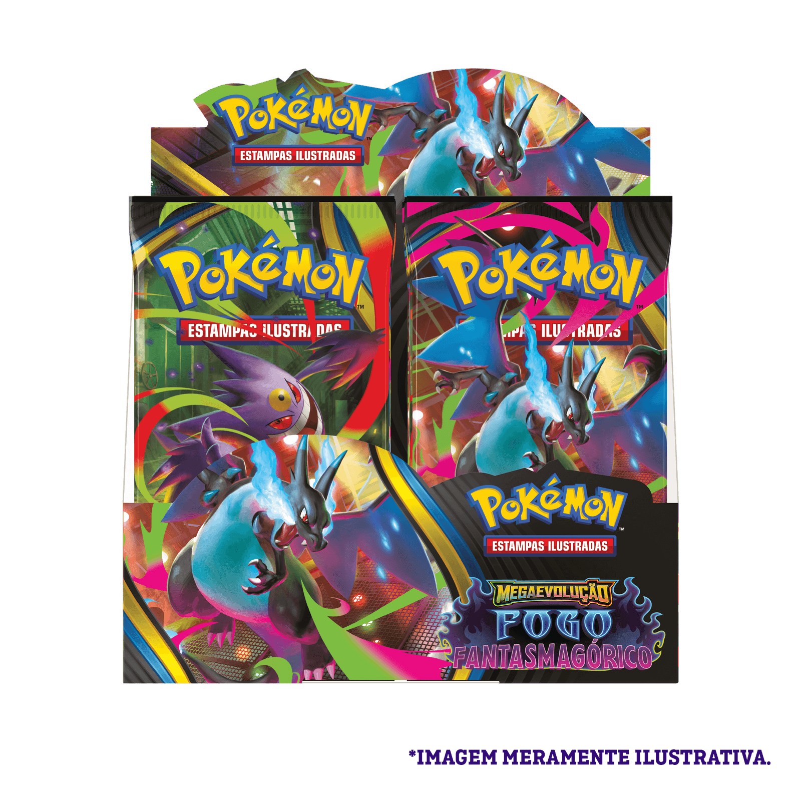 Box Display Pokémon ME02 Fogo Fantasmagórico