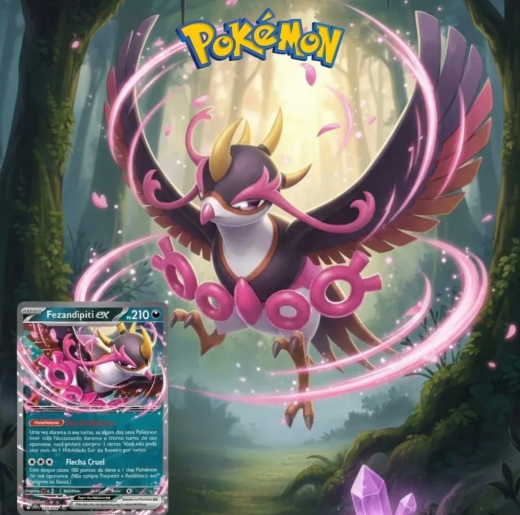 Pokemon Box Treinador Ferramentas 94 Cartas Fezandipiti Ex Fezandipiti Português
