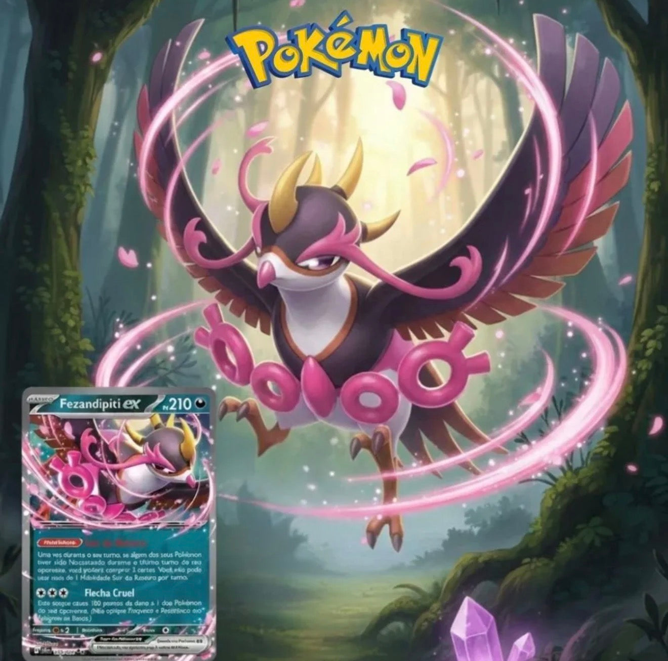 Pokemon Box Treinador Ferramentas 94 Cartas Fezandipiti Ex Fezandipiti Português