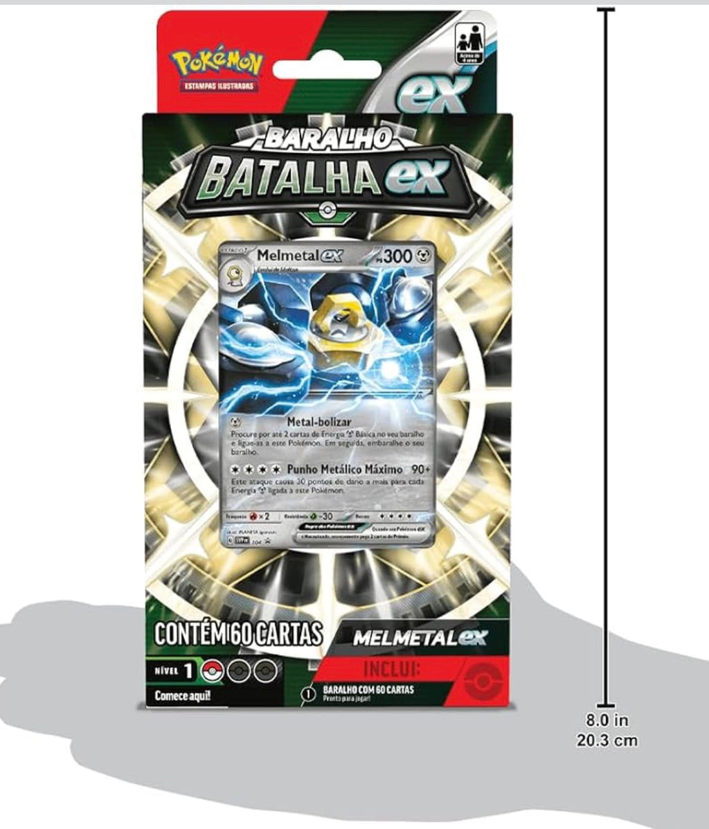Deck De Batalha Pokémon TCG Melmetal Ex, Cor Estampado - Copag
