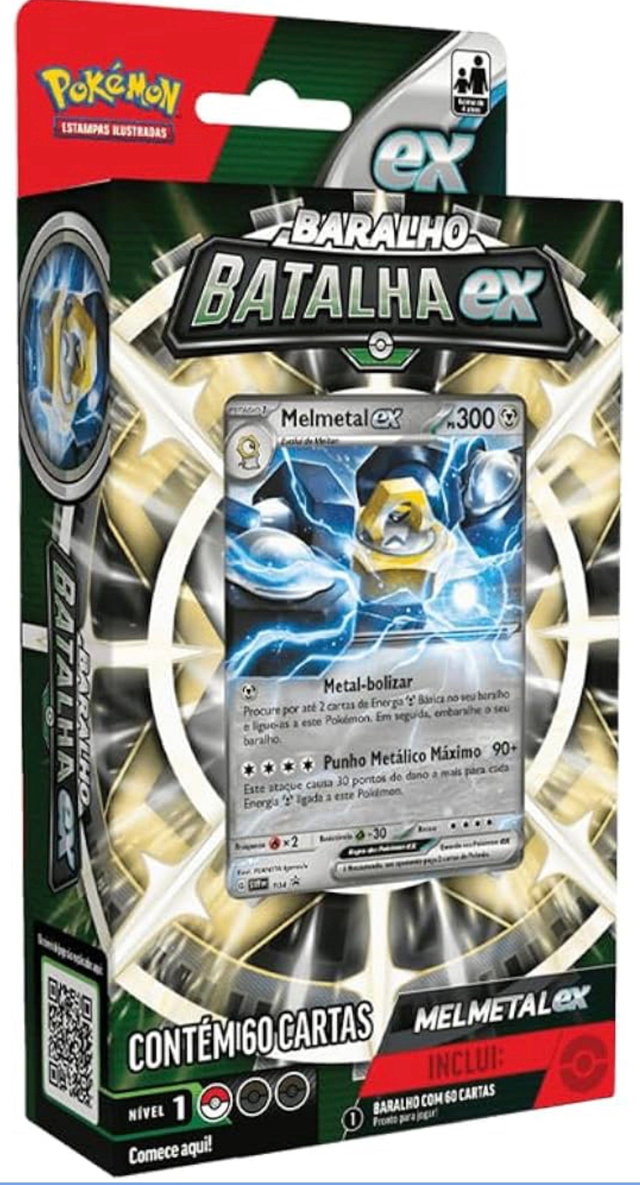 Deck De Batalha Pokémon TCG Melmetal Ex, Cor Estampado - Copag