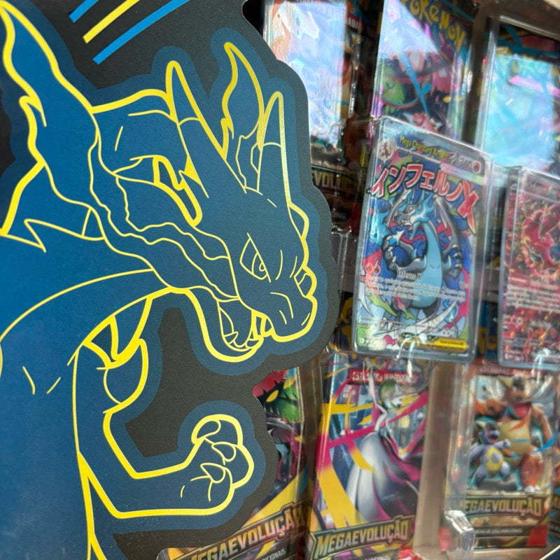 ￼Box Pokémon TCG Mega Charizard X ex com 10 Boosters