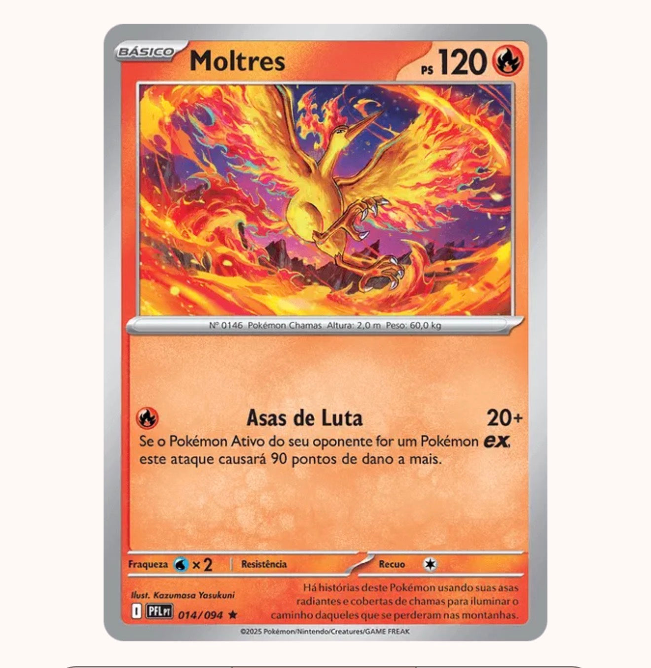 Carta Moltres 014/094 PFL-PT Foil