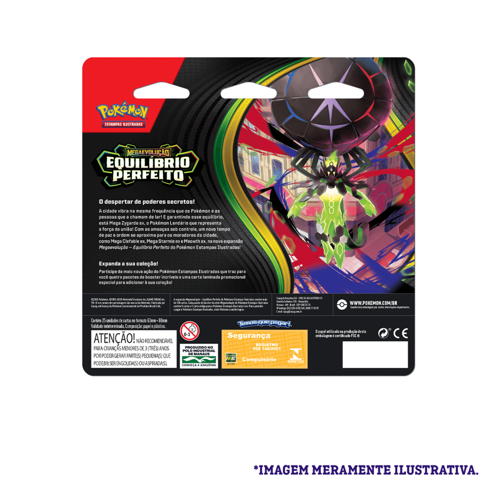 Blister Quadrúplo Pokémon Chikorita ME03 Equilíbrio Perfeito