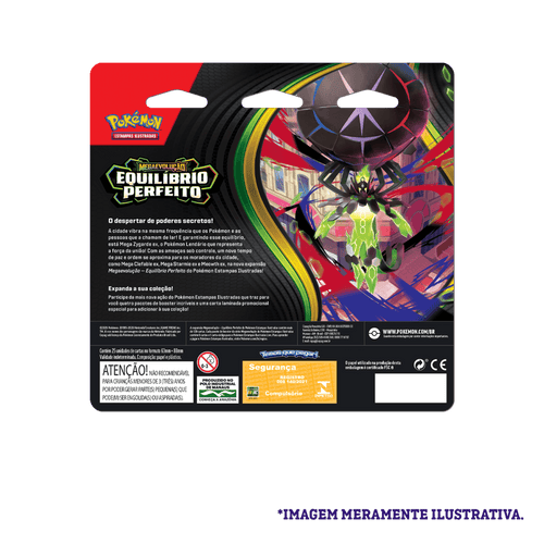 Blister Quadrúplo Pokémon Chikorita ME03 Equilíbrio Perfeito